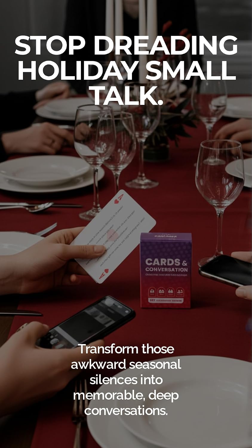 Cards & Conversation 250 Conversation Starters, Spark Real Conversations | Features 5 Topics Per Card to Find the Perfect Questions You Never Thought to Ask Families, Friends, Adults, and Coworkers