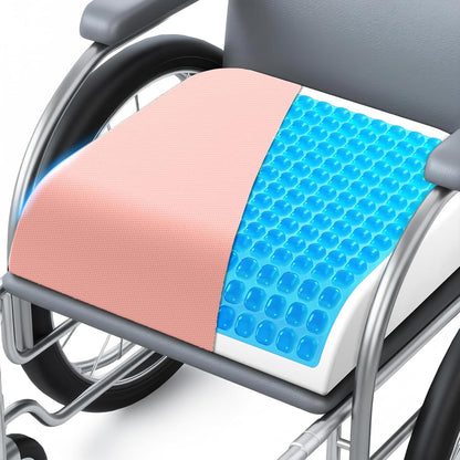 Wheelchair Seat Cushion Cooling Gel Memory Foam Chair Cushion