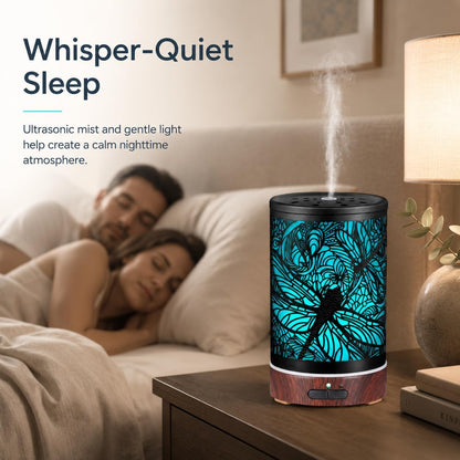 Tree Essential Oils Diffuser for Home 150ML Aromatherapy Diffuser | Birthday Gifts for Women mom,Metal Cool Mist Humidifier with 7 Colors Lights Waterless Auto Off Air Diffusers
