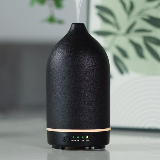 Essential Oil Diffuser Diffuser -Aromatherapy Diffuser for Essential Oils with Timer and 7 Colors LED Light Ultrasonic Diffuser with Auto Shut-Off, Home Office Decor&Gift (Blossom-150ml)