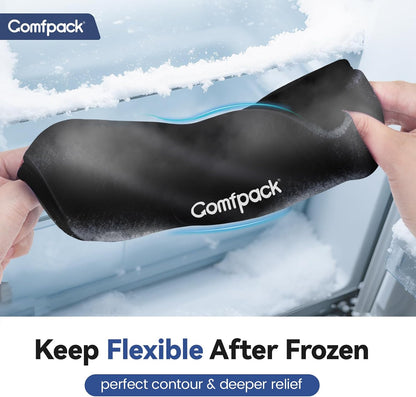 Comfpack Neck Ice Pack Wrap, Flexible Gel Ice Pack for Neck, Wrists, Head | Hot & Cold Compress Long Ice Pack for Injuries, Sore Neck, Tonsillectomy, Thyroidectomy, Surgery Recovery, Office Pressure