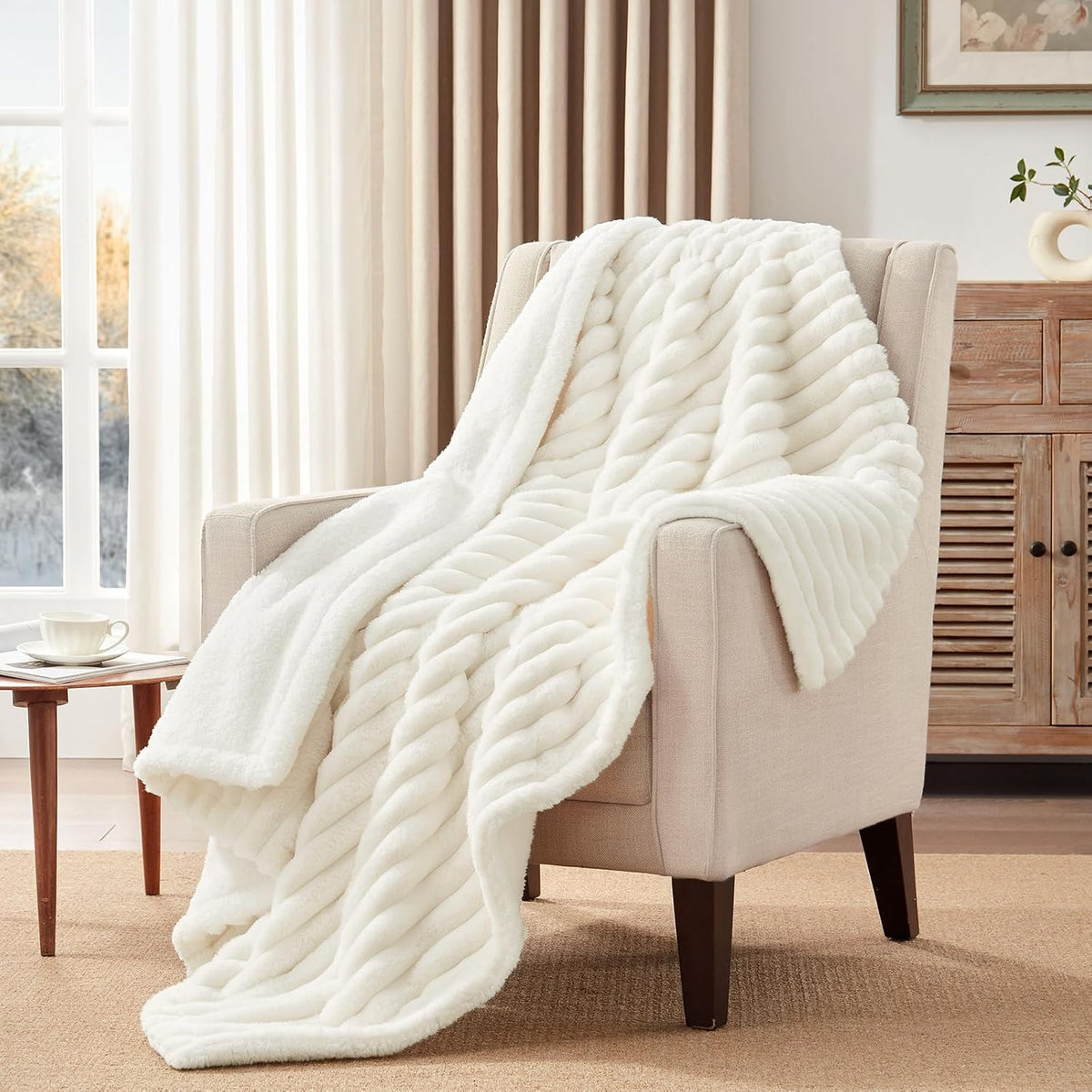 Westinghouse Heated Throw Blanket, 50"x60", Charcoal, ETL Certified