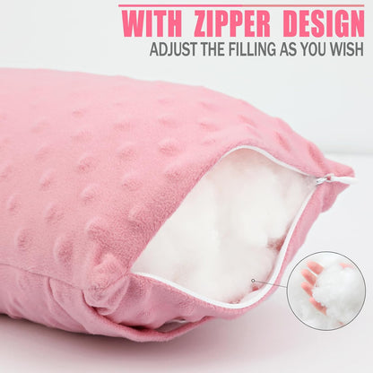 Small Neck Pillow for Recliner Chair Neck Support Pillows Pain Relief Plump Adjustable Filling Nap Airplane Sleeping Little Cushion Minky Dot Dark Gray