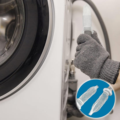 40 Pcs Nylon Washer Hose Lint Traps Washing Machine Mesh Filters | Washer Drain Hose, Fits Laundry Pipes, Helps Catch Lint, Includes 40 Zip Ties, Nylon Mesh Screen, Utility Sink Drain