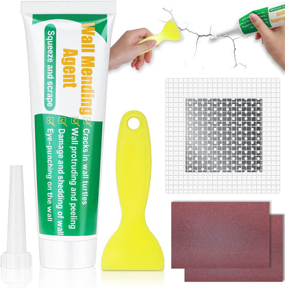 Ranekie 14 Pack Drywall Repairs Patch, 4/6/8 Inch Drywall Repair Kit with Extended Self-Adhesive Mesh,Large Hole Patch Repair for Drywall,Heavy Duty Dry Wall Hole Repair Patch