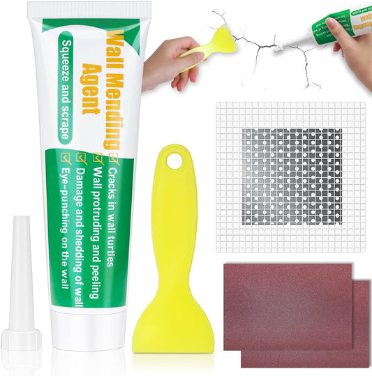 Ranekie 14 Pack Drywall Repairs Patch, 4/6/8 Inch Drywall Repair Kit with Extended Self-Adhesive Mesh,Large Hole Patch Repair for Drywall,Heavy Duty Dry Wall Hole Repair Patch
