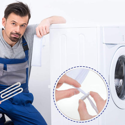 Shappy 24 Pieces Lint Traps for Washing Machine Drain Hose Nylon Mesh | Discharge Hose Filter Bags, Mesh Lint Catcher, 9.4 X 3.1 Inch, Prevents Clogs, Laundry Drain System, Drawstring Design