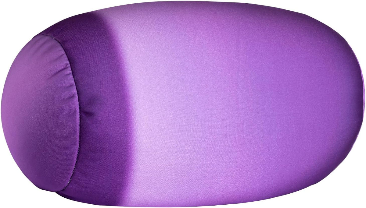 Squishy Microbead Neck Pillow, 7Inch x 12Inch Soft Travel Body Bed Pillow Bean Pillow for Kids Adult Chair Sleeping Car Seat, Fun Dormroom (Sky Blue)