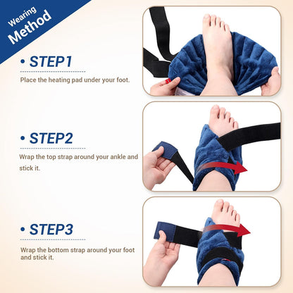 Comfytemp Microwavable Heated Slippers, Moist Heat Pads for Feet and Ankles