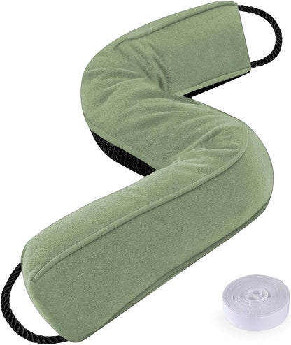 Door Draft Stopper, Removable Washable Cover, 38", Gray | Weighted Gap Filler, Blocks Hot and Cold Air, All-Season Seal, Easy Install, Noise & Wind Blocker, Home Essentials