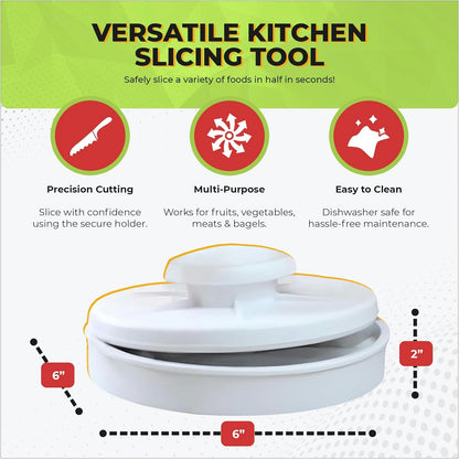 Food Cutter for Tomatoes, Grapes, Strawberries & Bagel Slicer