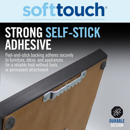 SoftTouch 3/8" Round Mini Self-Stick Furniture Slider Felt Pads for Hard Surfaces, Noise-Reducing Adhesive Furniture Moving Pads for Beds, Sofas, Dressers, 84-Count, Brown