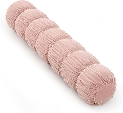 Pat. Pend. Long Bolster Pillow for Bed, 39 Inch, Misty White