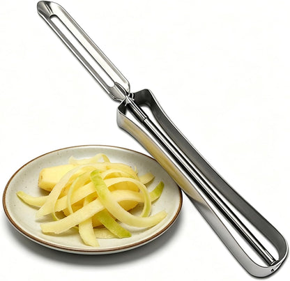 Aniso Kitchen vegetable peeler Stainless steel rotary peeler for vegetable and carrot fruit，with ergonomic safety and control handle-Dishwasher Safety