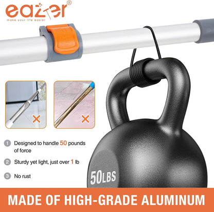 Eazer Grout Brush with Long Handle, 180°Rotation Tile Grout Cleaning Brush, V-Shape Shower Scrubber Cleaner, Stiff Bristle for Cleaning Bathroom Tile Floors - 53in