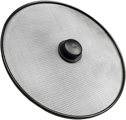 Amosfun Oil Splash Guard Splatter Screen for Frying Pan 11.41 Inch Mesh Cover for Pot Skillet and Wok Grease Splatter Shield Kitchen Cooking Accessory