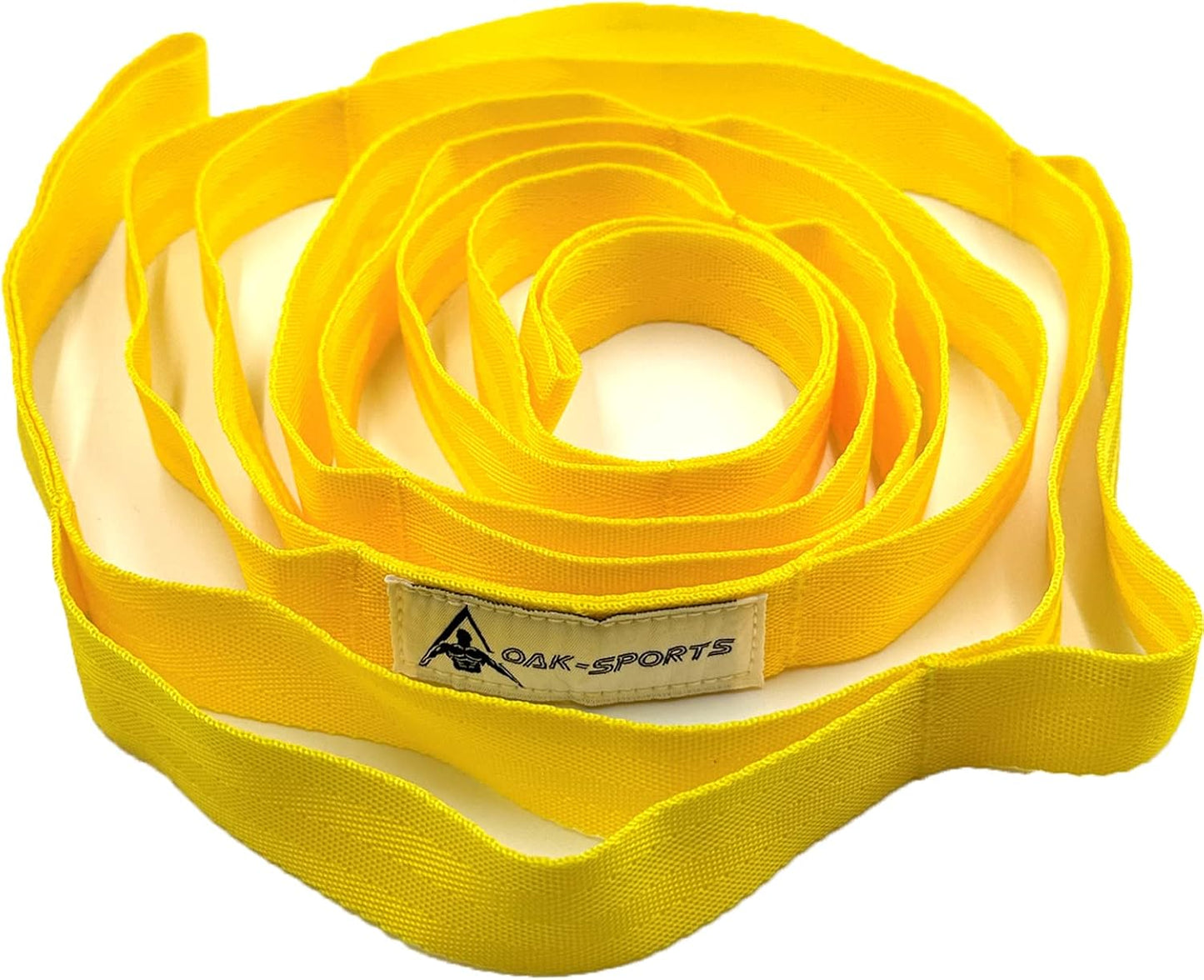 Stretching Strap Yoga Strap with Loops for Physical Therapy, Non-Elastic | 10 Loops, 75 inches length, Multi-Color Selection for Yoga Strap for Stretching, Pilates, Dance and Gymnastics