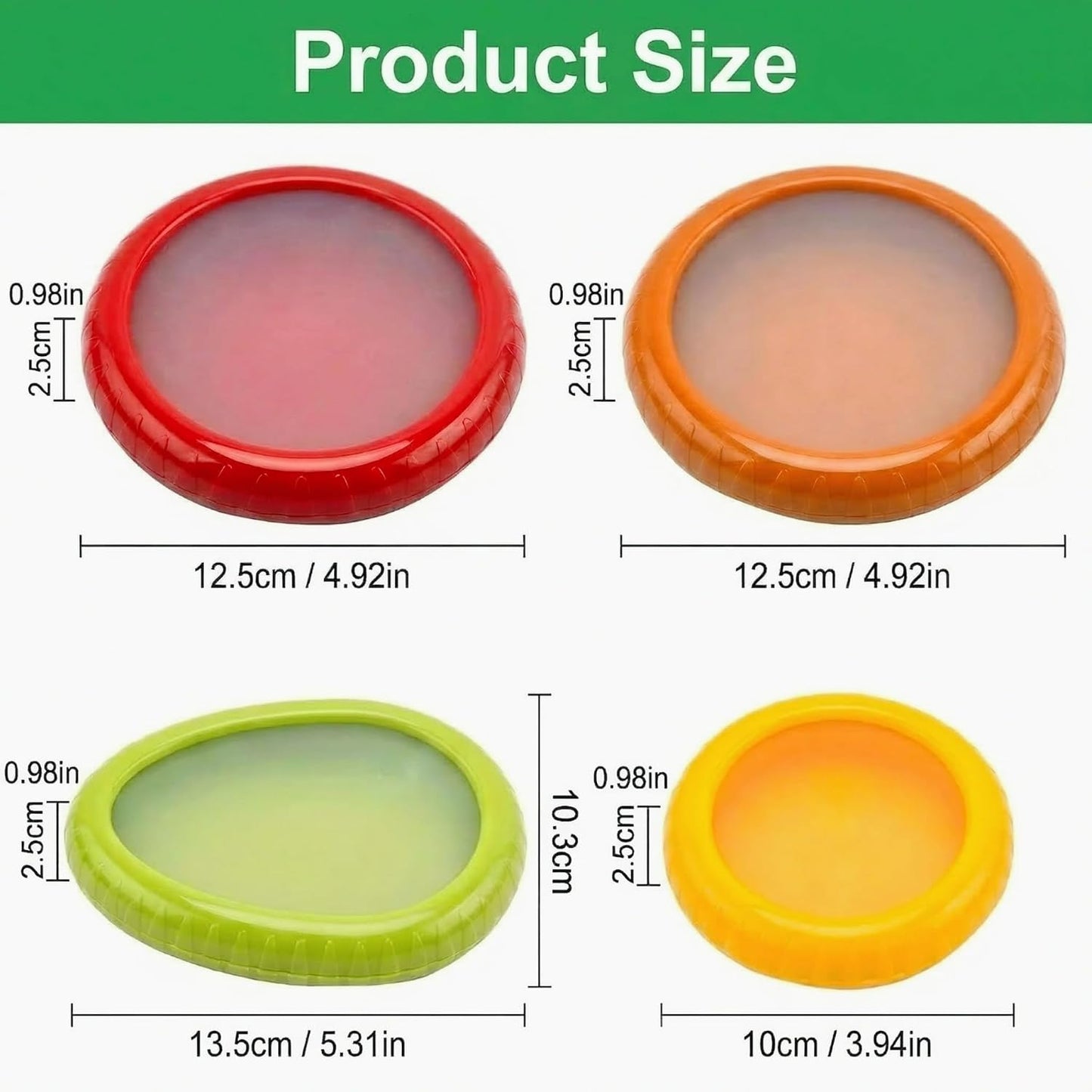Avocado Saver and Onion Storage - Set of 4 Reusable Storage Containers for Fridge - Ideal for Potatoes, Tomato, Grapes, Garlic, Lemons