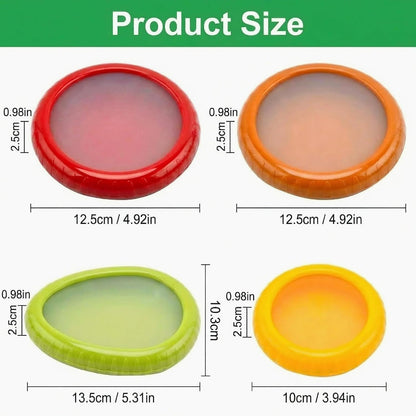 Avocado Saver and Onion Storage - Set of 4 Reusable Storage Containers for Fridge - Ideal for Potatoes, Tomato, Grapes, Garlic, Lemons