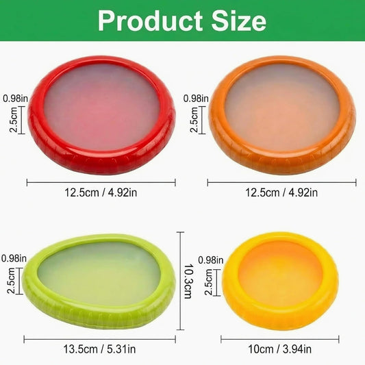Avocado Saver and Onion Storage - Set of 4 Reusable Storage Containers for Fridge - Ideal for Potatoes, Tomato, Grapes, Garlic, Lemons