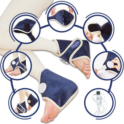 CAMECO Electric Neck Heating Pad for Pain Relief, 86℉-158℉ & 30S Heating Heated Neck Wrap Warmer for Soreness Stiffness, Super Soft Heated Scarf, Neck Heat Pad, Auto Shut-Off Timer, Gifts for Women