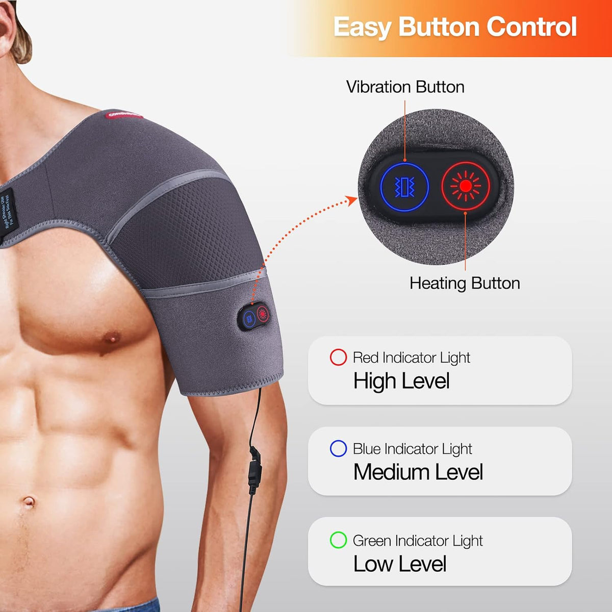Shoulder Heating Pad Massager for Rotator Cuff Frozen Shoulder