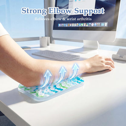 Ospelelf Ergonomic Elbow Pad, Gel Keyboard Wrist Rest Support for Office Desk Chair, Arm Wrist Pad for Typing Pain Relief