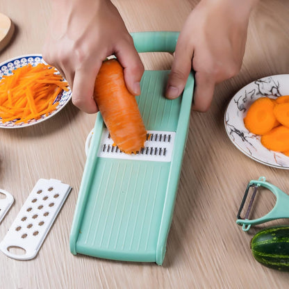 Mandoline Slicer for Kitchen 7-in-1 Mandoline Food Slicer | Potato/Cheese/Vegetable/Carrot/Cucumber Grater,Cutter, Grinder,Waffle Fry Cutter,Julienne Peeler