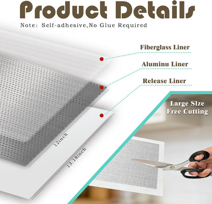 Drywall Repair Kit, 3 Pcs, 12x12in Self-Adhesive Patch with Sandpapers and Scrapers, Quick Fix for Large Holes, Cracks, Ceiling, Bathroom Wall Damage