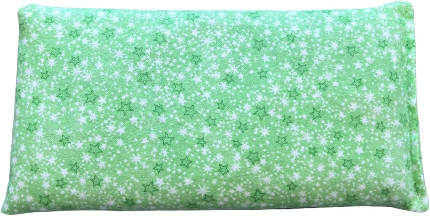 HOME COMFORT Rice & Lavender Microwavable Heating Pad-Reusable Moist Heat or Cold Therapy 10” X 5” (White Clouds)