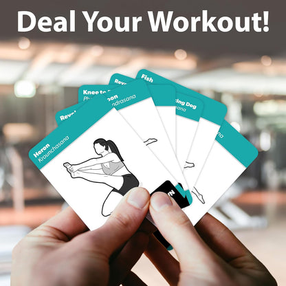 2 Pack Yoga Pose Exercise Cards Volume 1 & 2 - Yoga Positions and Workout Fitness Cards with Over 100 Poses - 2.5" x 3.5"