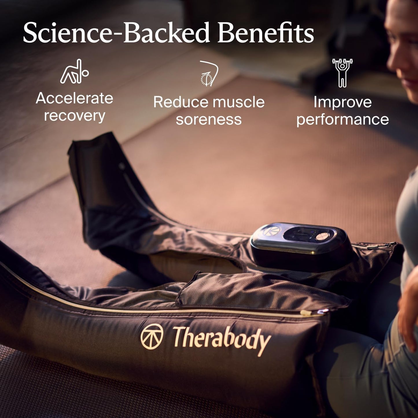 Therabody JetBoots Prime Wireless Compression Boots | Long 35"+ Inseam | 4 Pressure Levels Boost Circulation, Reduce Soreness & Speed Recovery | Long 37"+ Leg Length | Measure Before Ordering