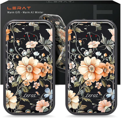 LERAT Hand Warmers Rechargeable,2 Pack Electric Hand Warmers,3-Second Fast Heating,3 Heat Settings,Portable & Lightweight Gifts for Women Men,Outdoor,Camping,Hiking,Skiing,Hunting,Travel