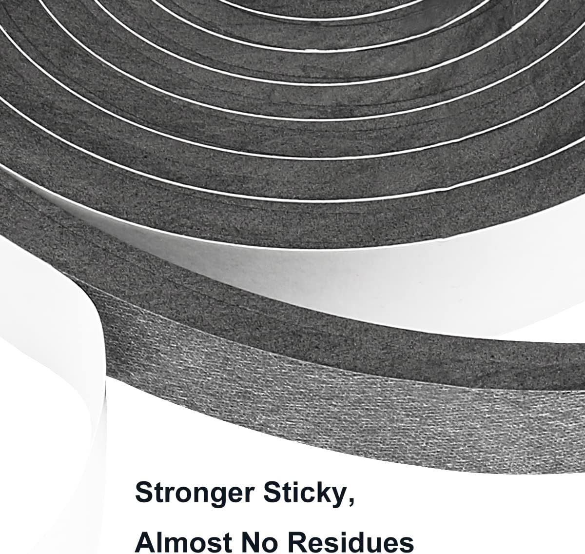 2 Rolls Foam Seal Tape for Door Window Insulation, Soundproof and Shockproof Foam Adhensive Strip, 3/8" Wx3/16 T Single Sided Foam Tape, Cold Air and Draft Closed Cell Seal Strip,Total 32FT
