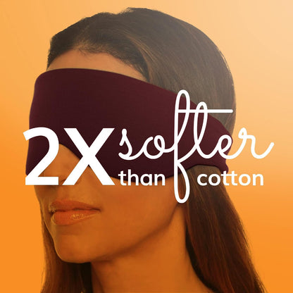 Happyluxe Sleep Mask - Buttery Soft Airplane Eye Mask for Sleeping or Napping in Bed. Machine Washable. - Navy Blue, Made in USA