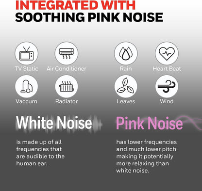 Honeywell QuietSet Personal Sleep Fan Noise Machine with Pink Noise