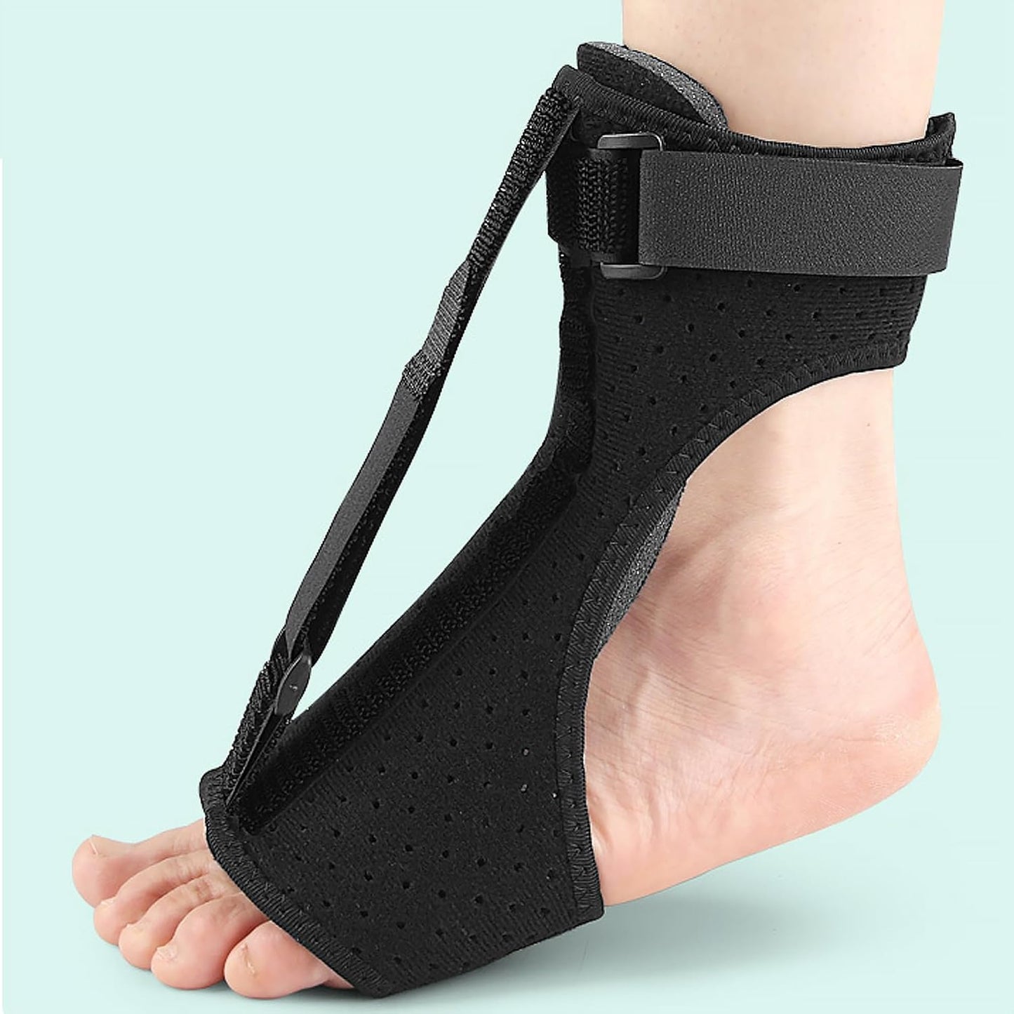 Kid Foot Drop Brace Plantar Fasciitis Night Splint Adjustable Straps Foot Varus Valgus Correction Support Heel Spur Pain Foot Splint for Sleeping Heel Pain Relief Achilles Tendonitis