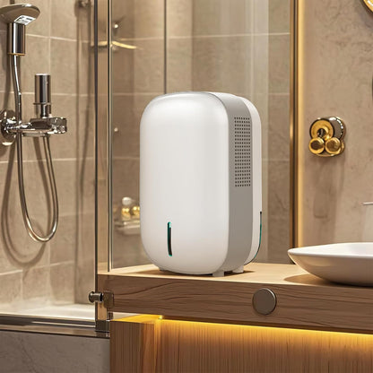 Mini Dehumidifier for Small Bathroom. Quiet. Auto Shut-OFF. Power Off Memory. Electric Dehumidifier for Small Space. Good for Bathroom Basement Bedroom Closet Safe Pantry RV Camper Yacht