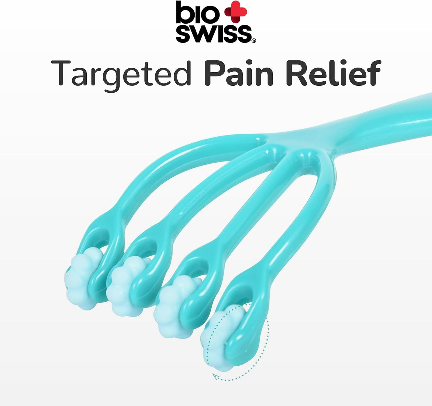 BioSwiss 2-Pack Handheld Full Body Massager, 4-Leg Pressure Point Tool for Back, Neck, and Shoulder, Includes 1 Large and 1 Small