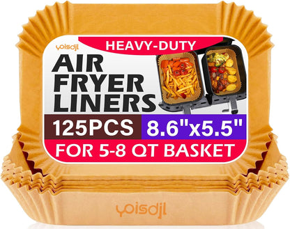 200pcs Air Fryer Liners Disposable, Air Fryer Liners, 8.7" Square Parchment Disposable Paper Liner for Air Fryer, Parchment Paper, Baking, Roasting and Microwave