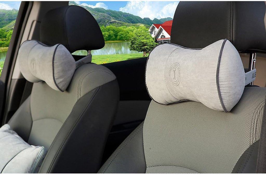 ALIBO Airplanes Travel Pillow Firm Chairs Cushion Auto Car Curve Neck Headrest Recliners Back Supports with Adjustable Elastic Strap 1 Piece