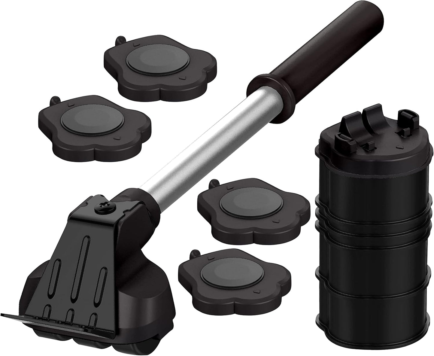 Heavy Duty Furniture Lifter with 4 Sliders for Easy and Safe Moving, Appliance Roller Suitable for Sofas, Couches and Refrigerators, Adjustable Height