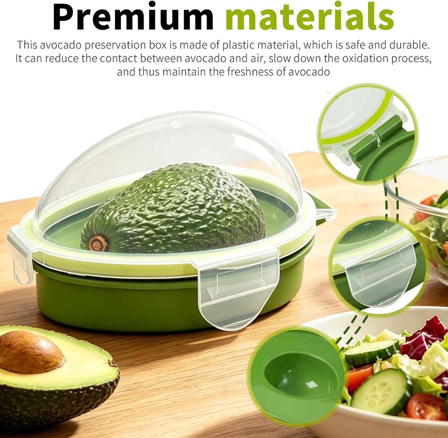 3 Set Avocado Slicer,Includes Avocado Slicer Tool 3 in 1, Avocado Cutter and Avocado Saver,Dishwasher Safe Tool for Slicing, Dicing and Keeping Avocados Fresh