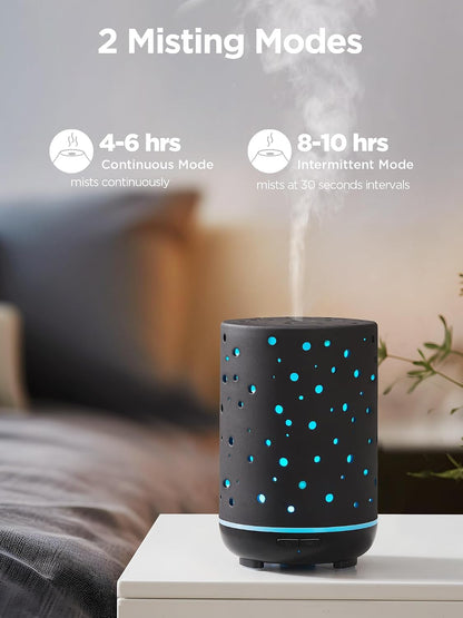InnoGear 150ml Ceramic Essential Oil Diffuser, Diffusers for Home, White
