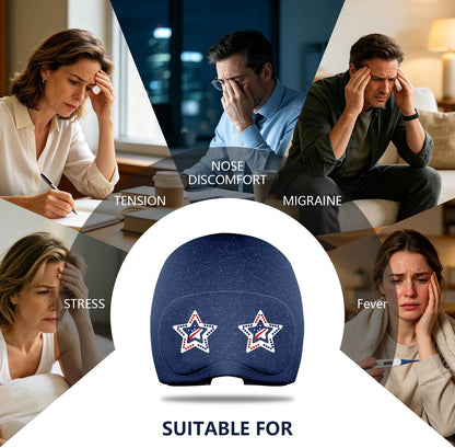 Migraine Relief Cap with Slide-Up Eye Mask, Headache Relief Ice Hat