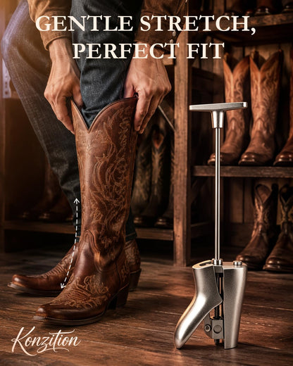 Cast Aluminum Boot Instep & Vamp Stretcher: Relieving Tightness Easily, Adjustable Boot Instep Stretcher is Suitable for Western, Cowboy, Hiking & Work Boots for Men and Women - Easy to Use