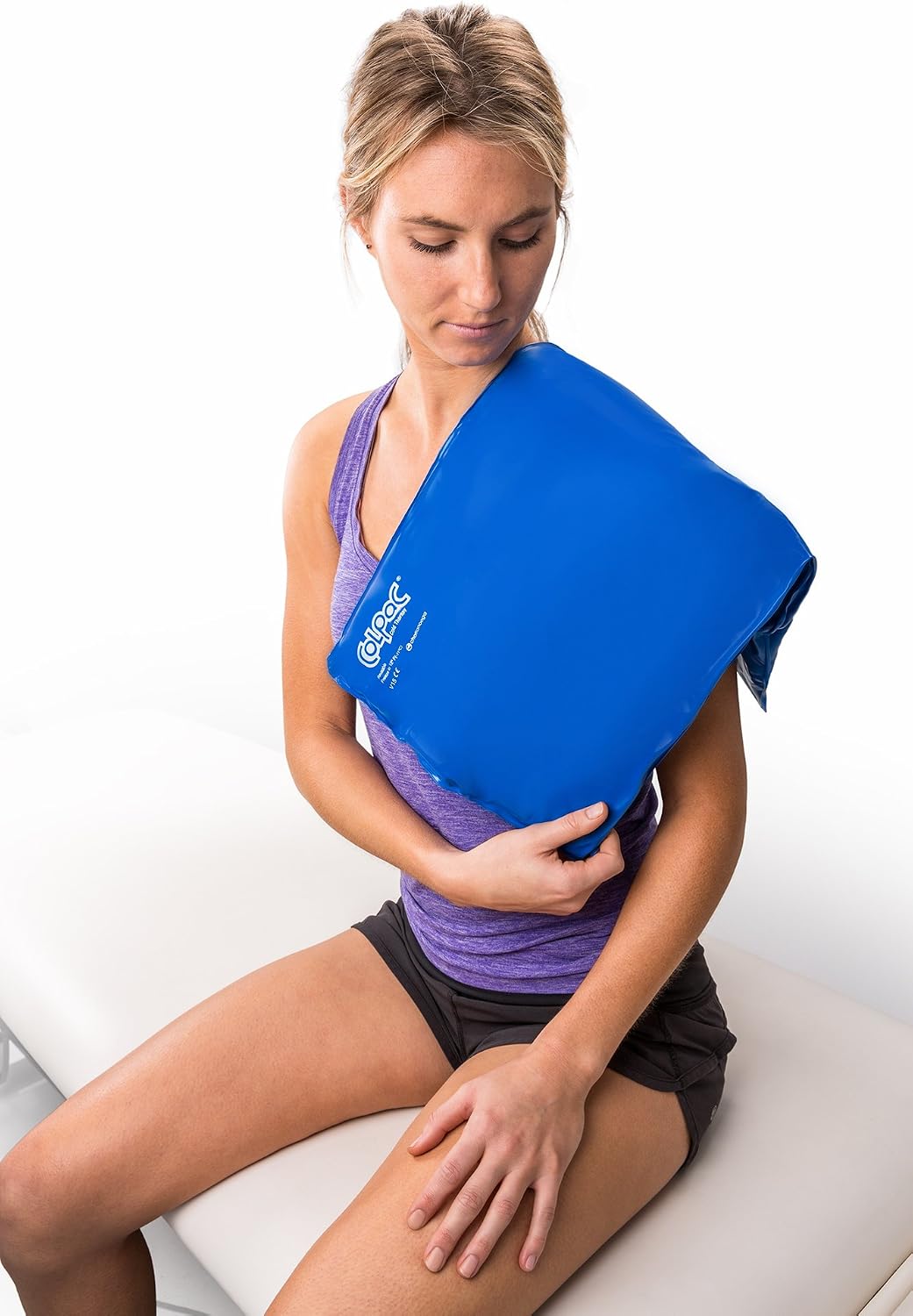Chattanooga ColPac Reusable Gel Ice Pack Cold Therapy for Knee, Arm, Elbow, Shoulder, Back for Aches, Swelling, Bruises, Sprains, Inflammation (11"x14") - Blue