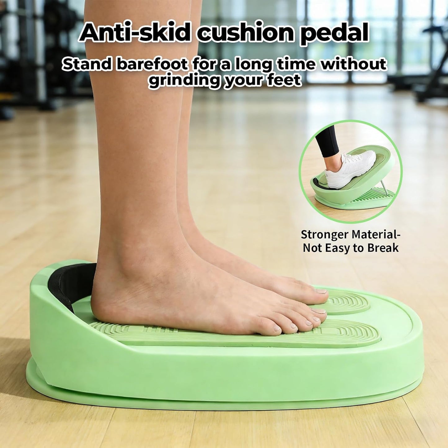 Adjustable Calf Stretcher Slant Board, 15-Level Incline for Ankle Rehab | Lightweight ankle stretch board for shin splints & Achilles tendonitis, home gym travel rehab