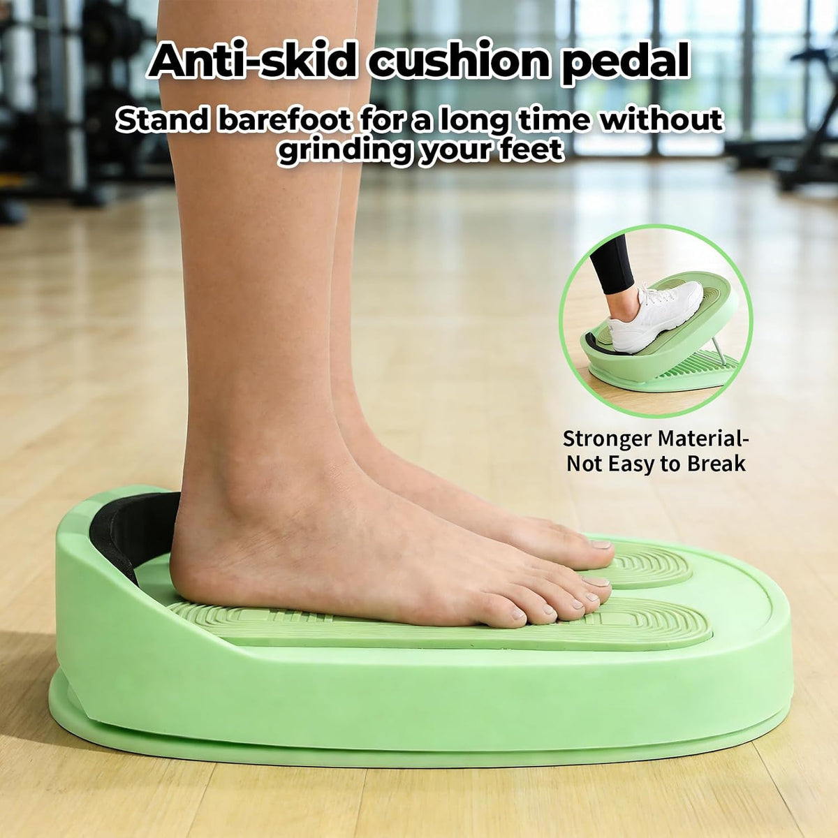Adjustable Calf Stretcher Slant Board, 15-Level Incline for Ankle Rehab