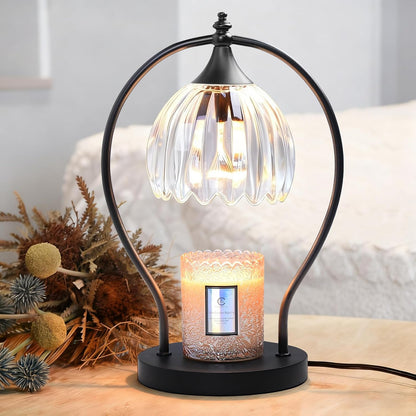 GOODBUY Candle Warmer Lamp with Timer Dimmable: Electric Candle Warmer Birthday Gifts for Women Mom - Candle Lamp Warmer House Warming Gifts New Home Decor - Wax Warmer for Jar Candles with 2 Bulbs